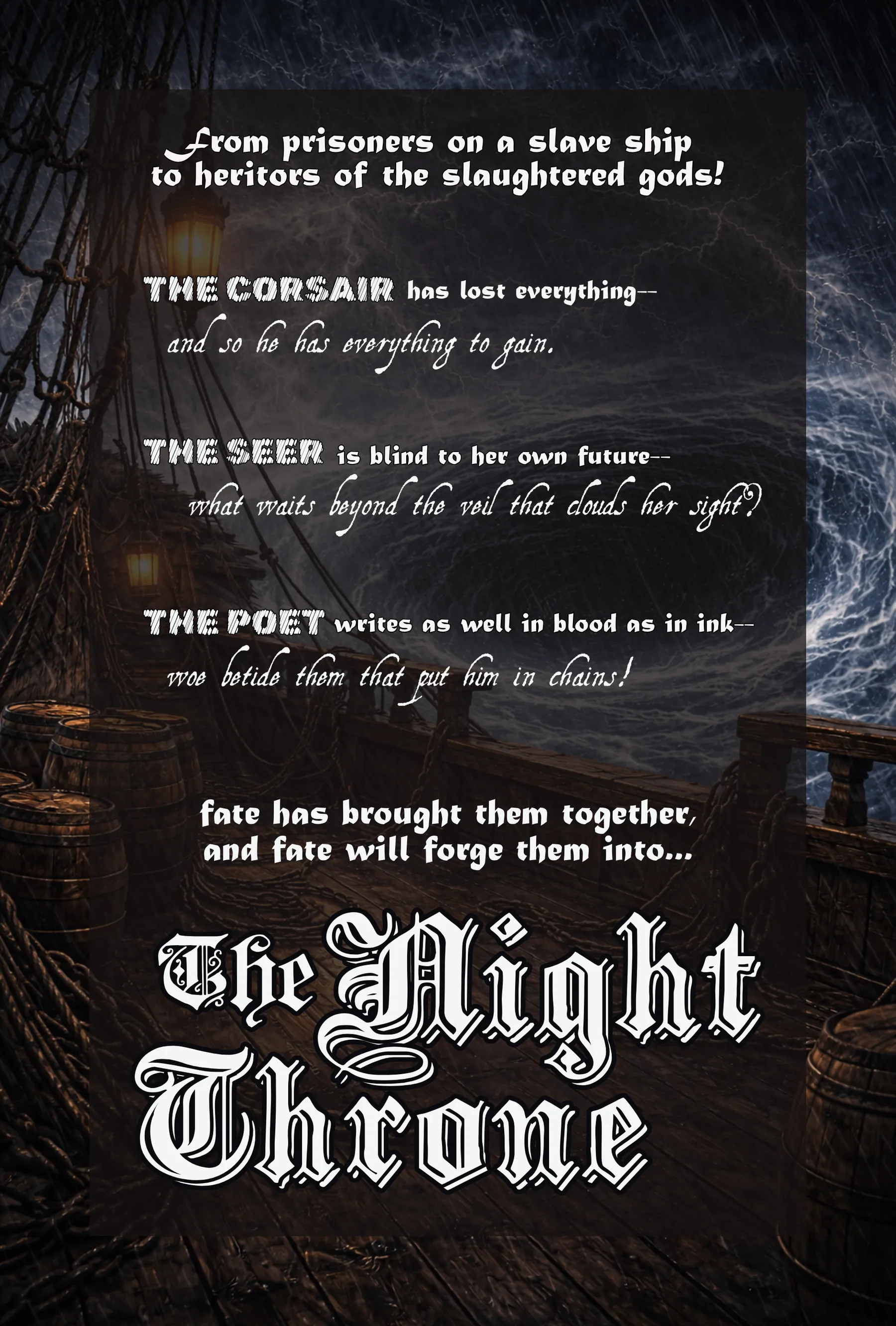 Night Throne issue 1 back cover