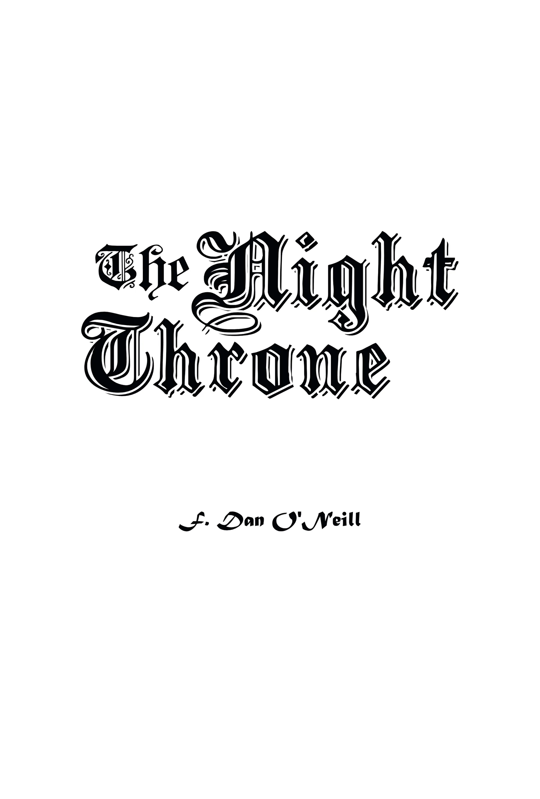Night Throne issue 3 half-title page