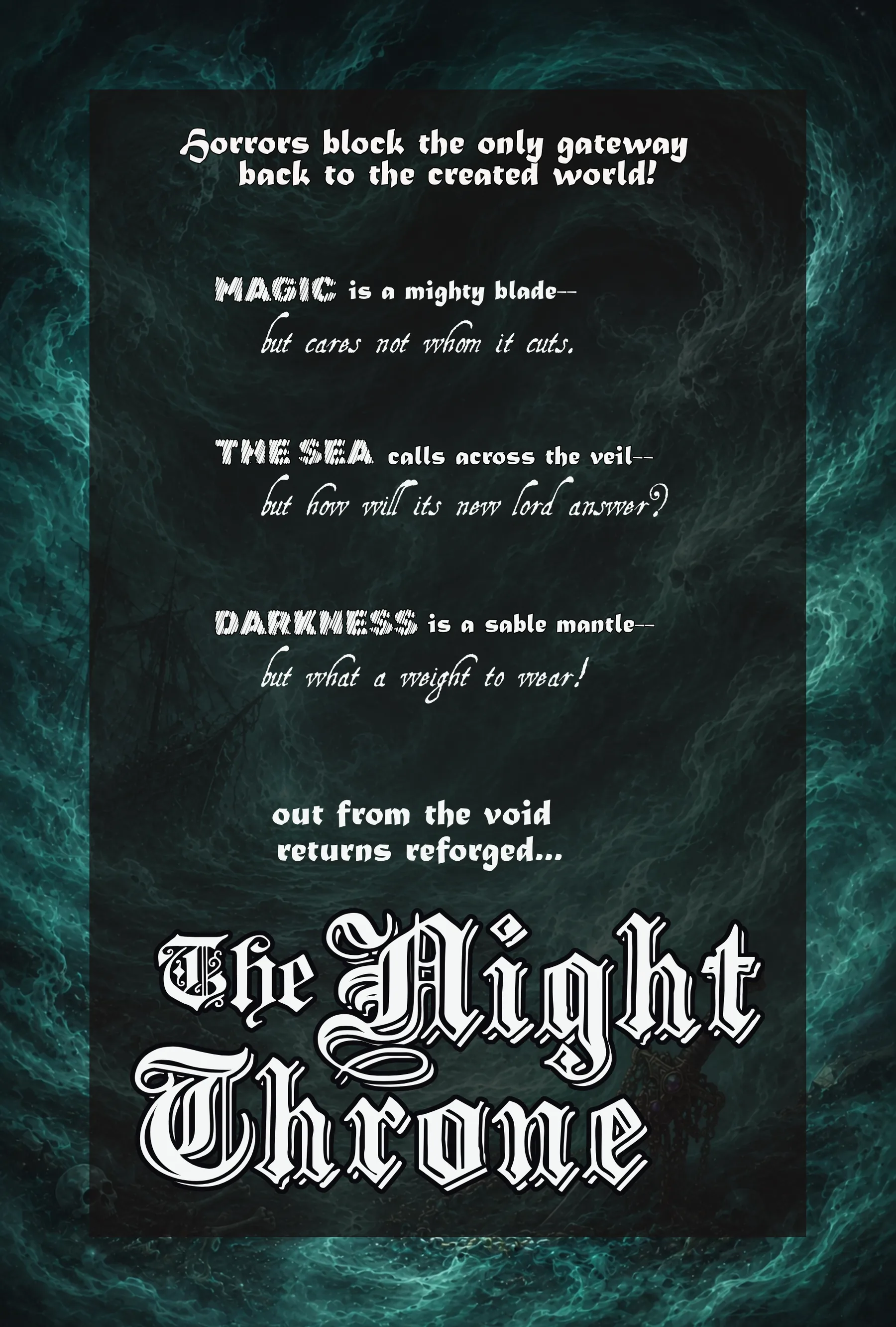 Night Throne issue 3 back cover