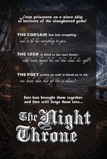 Night Throne issue 1 back cover