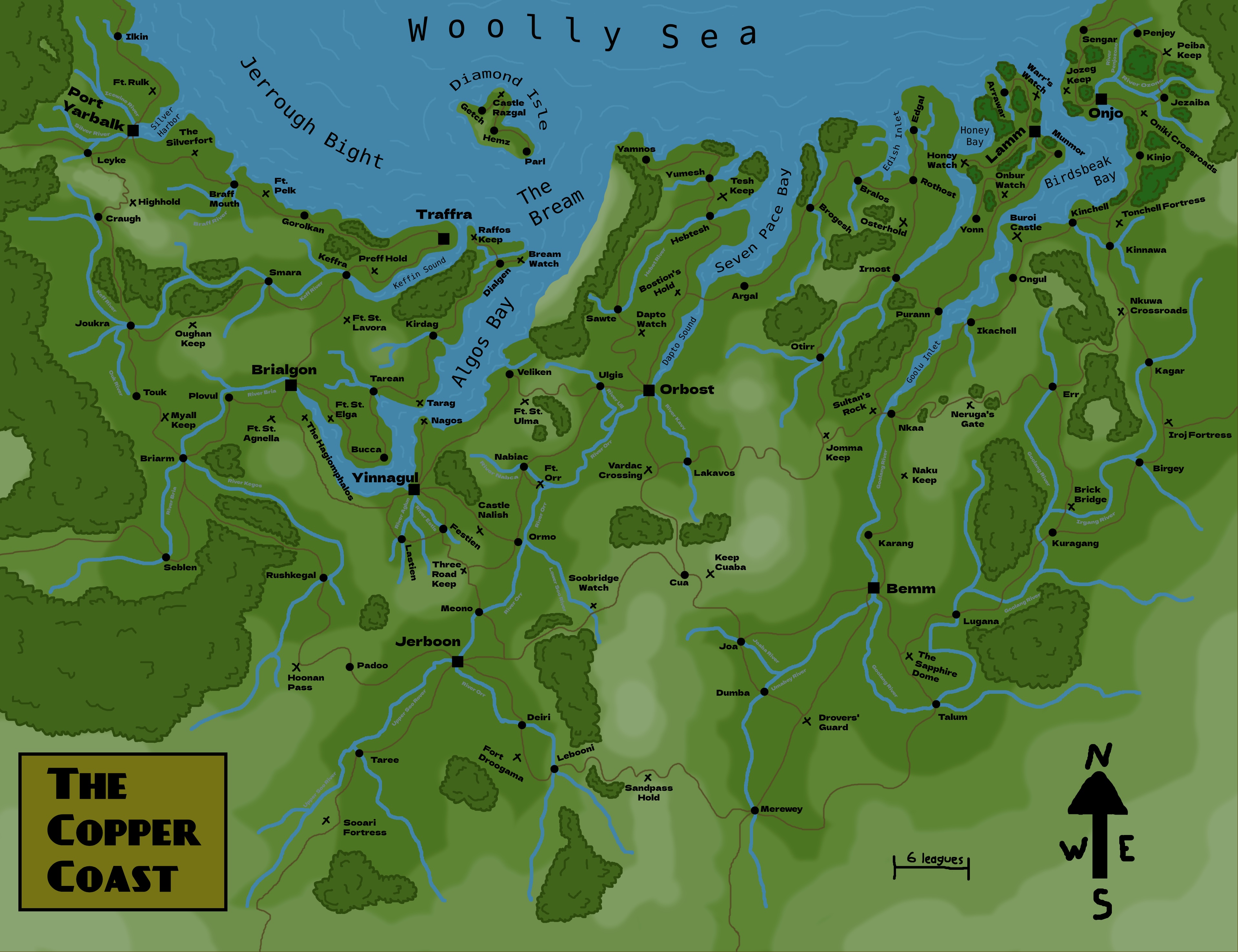 A fantasy map.